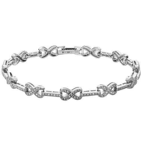 Silver Ladies' Cz Bracelet 10.77g